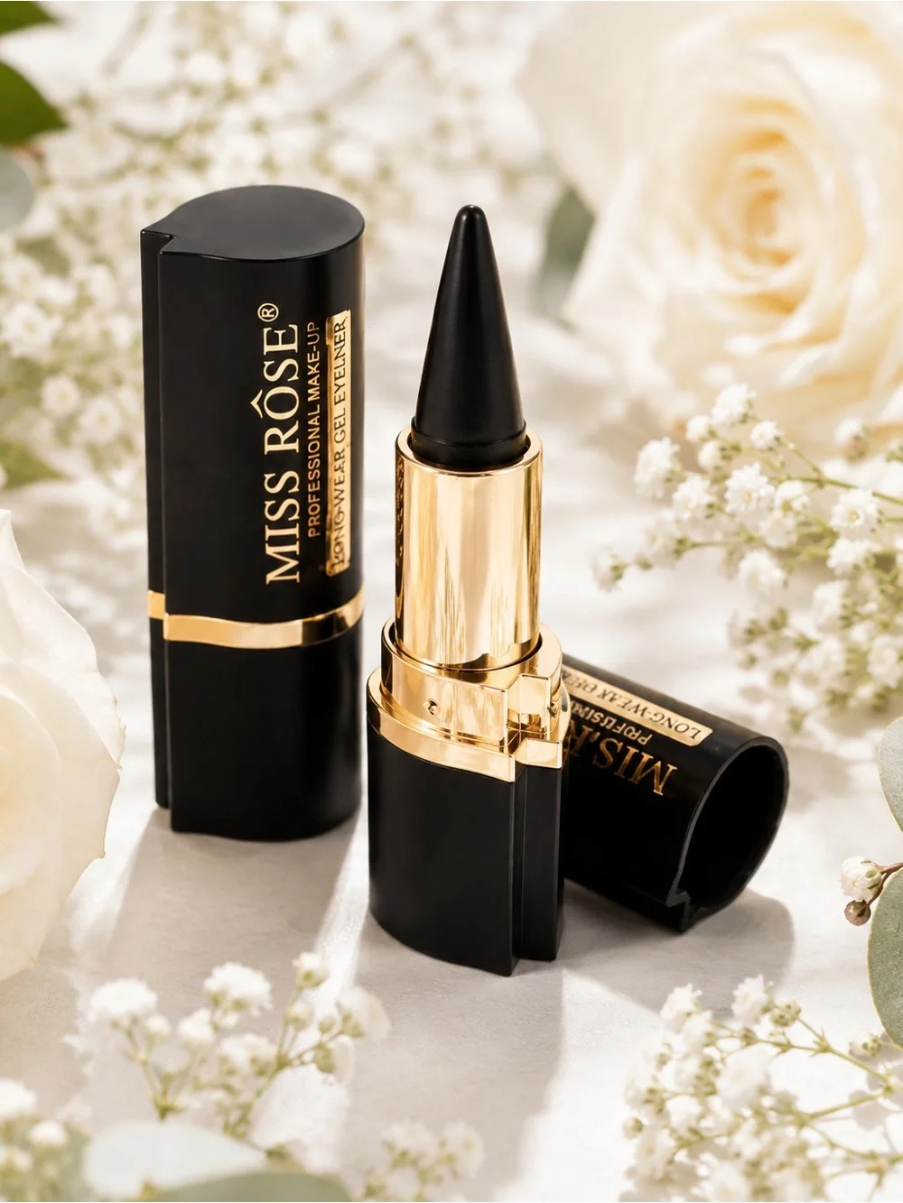 Black Gel Eyeliner Pencil - Rich Black